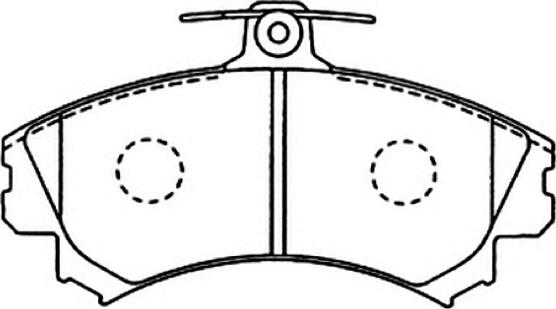 ASVA AKD-1283 - Комплект спирачно феродо, дискови спирачки vvparts.bg