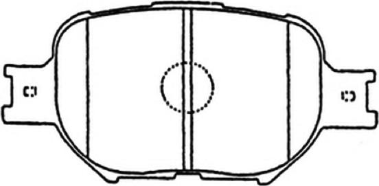 ASVA AKD-1287 - Комплект спирачно феродо, дискови спирачки vvparts.bg