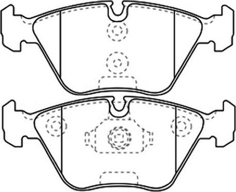 ASVA AKD-1230 - Комплект спирачно феродо, дискови спирачки vvparts.bg