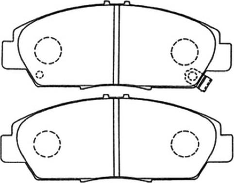 ASVA AKD-8293 - Комплект спирачно феродо, дискови спирачки vvparts.bg