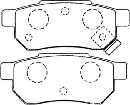 ASVA AKD-8206 - Комплект спирачно феродо, дискови спирачки vvparts.bg