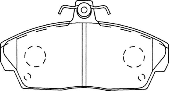 ASVA AKD-3302F - Комплект спирачно феродо, дискови спирачки vvparts.bg