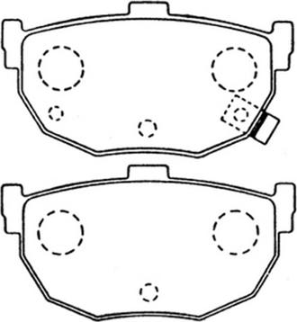 ASVA AKD-2130 - Комплект спирачно феродо, дискови спирачки vvparts.bg