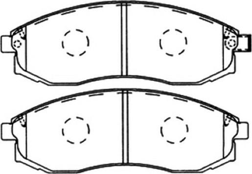 ASVA AKD-2824 - Комплект спирачно феродо, дискови спирачки vvparts.bg