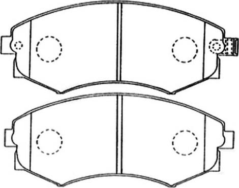 Metzger 031842 - Комплект спирачно феродо, дискови спирачки vvparts.bg