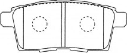 ASVA AKD-L2Y7 - Комплект спирачно феродо, дискови спирачки vvparts.bg