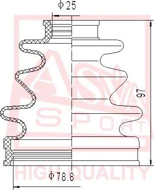 ASVA ASBT-90 - Маншон, полуоска vvparts.bg