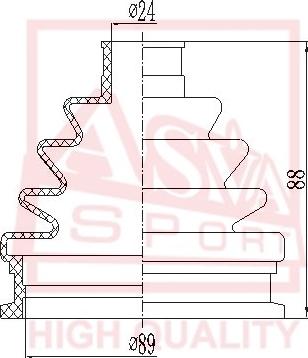 ASVA ASBT-170 - Маншон, полуоска vvparts.bg