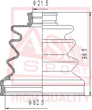 ASVA ASBT-84 - Маншон, полуоска vvparts.bg