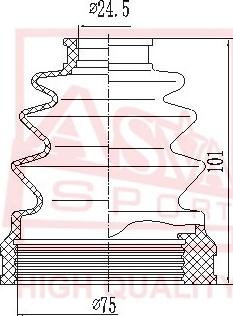 ASVA ASBT-80 - Маншон, полуоска vvparts.bg