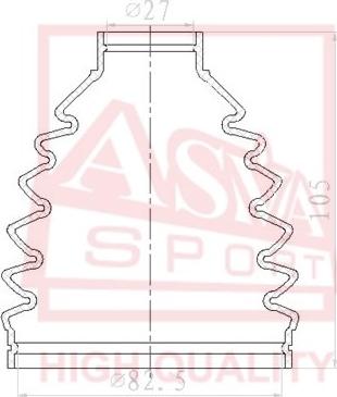 ASVA ASBT-AV2 - Маншон, полуоска vvparts.bg