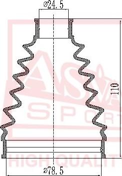 ASVA ASBT-AVRT27 - Маншон, полуоска vvparts.bg