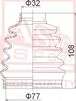 ASVA ASBT-CA2 - Маншон, полуоска vvparts.bg