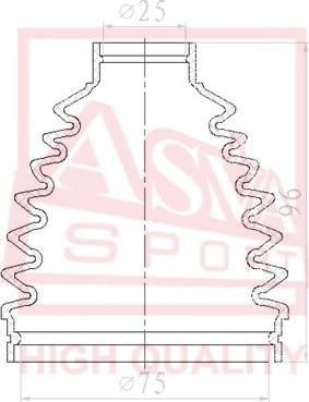 ASVA ASBT-CY2 - Маншон, полуоска vvparts.bg