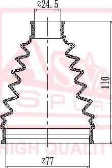 ASVA ASBT-KCD - Маншон, полуоска vvparts.bg