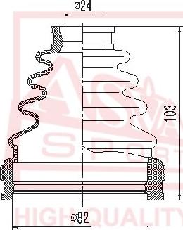 ASVA ASBT-INACA30 - Маншон, полуоска vvparts.bg