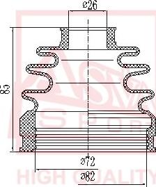 ASVA ASBT-INCW5 - Маншон, полуоска vvparts.bg