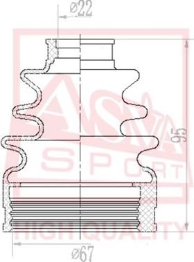 ASVA ASBT-INCY2 - Маншон, полуоска vvparts.bg