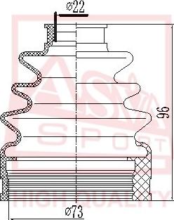 ASVA ASBT-INJ10B - Маншон, полуоска vvparts.bg