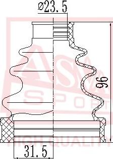 ASVA ASBT-INRT27 - Маншон, полуоска vvparts.bg