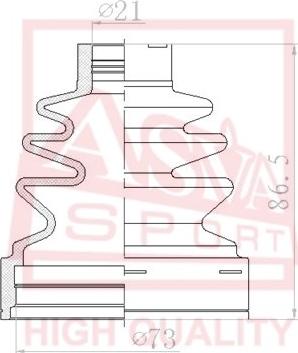 ASVA ASBT-INZ36 - Маншон, полуоска vvparts.bg