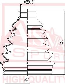 ASVA ASBT-ME164 - Маншон, полуоска vvparts.bg