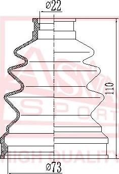 ASVA ASBT-SZ33 - Маншон, полуоска vvparts.bg