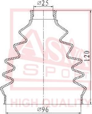 ASVA ASBT-XC9 - Маншон, полуоска vvparts.bg