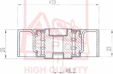 ASVA BMBP-003 - Обтящна ролка, клинов ремък vvparts.bg