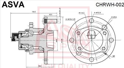 ASVA CHRWH-002 - Главина на колелото vvparts.bg