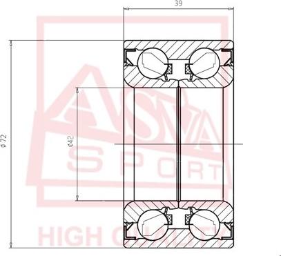 ASVA DAC42720039 - Колесен лагер vvparts.bg