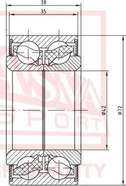 ASVA DAC42720038-35 - Колесен лагер vvparts.bg