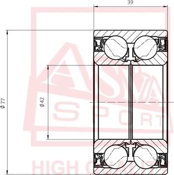 ASVA DAC42770039 - Колесен лагер vvparts.bg