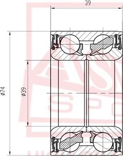 ASVA DAC39740039 - Колесен лагер vvparts.bg