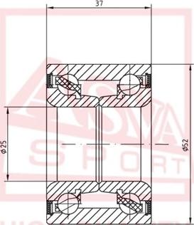 ASVA DAC25520037 - Колесен лагер vvparts.bg