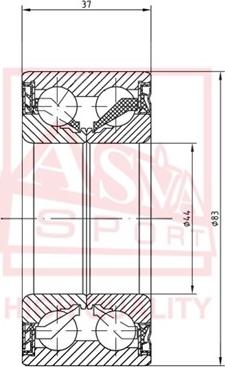 ASVA DACM44830037 - Колесен лагер vvparts.bg