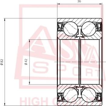 ASVA DACM42820036 - Колесен лагер vvparts.bg