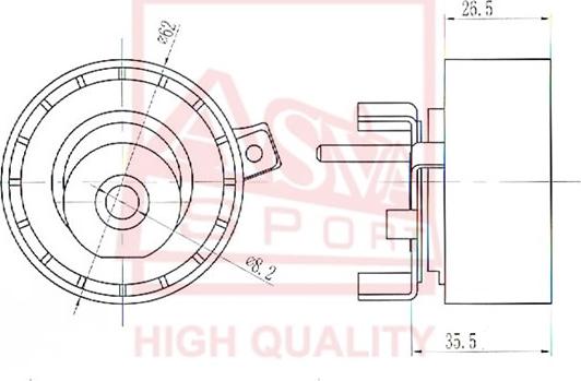 ASVA FDBP-009 - Обтящна ролка, клинов ремък vvparts.bg