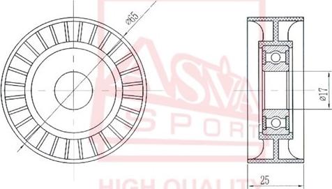 ASVA FDBP-013 - Обтящна ролка, клинов ремък vvparts.bg