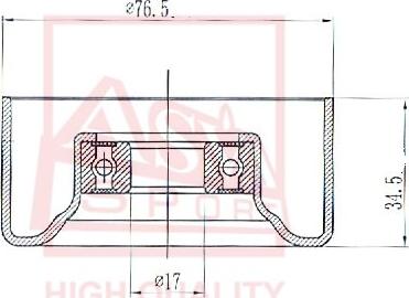 ASVA HNBP-006 - Обтящна ролка, клинов ремък vvparts.bg