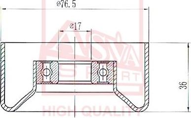 ASVA HNBP-014 - Обтящна ролка, клинов ремък vvparts.bg