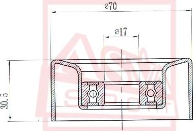 ASVA HNBP-015 - Обтящна ролка, клинов ремък vvparts.bg