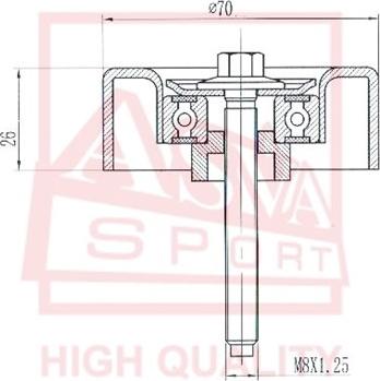 ASVA MZBP-010 - Обтящна ролка, клинов ремък vvparts.bg