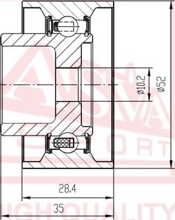 ASVA MZBP-012 - Обтящна ролка, клинов ремък vvparts.bg