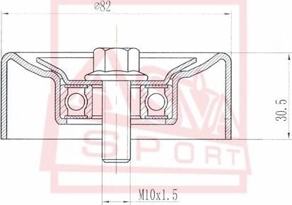 ASVA NSBP-026 - Обтящна ролка, клинов ремък vvparts.bg