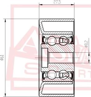 ASVA OPBP-001 - Обтящна ролка, клинов ремък vvparts.bg