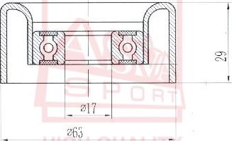 ASVA OPBP-003 - Обтящна ролка, клинов ремък vvparts.bg