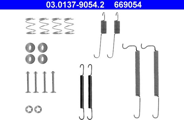 ATE 03.0137-9054.2 - Комплект принадлежности, спирани челюсти vvparts.bg