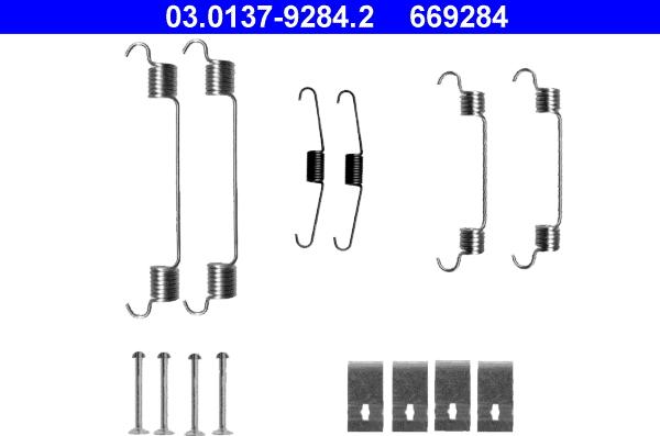 ATE 03.0137-9284.2 - Комплект принадлежности, спирани челюсти vvparts.bg