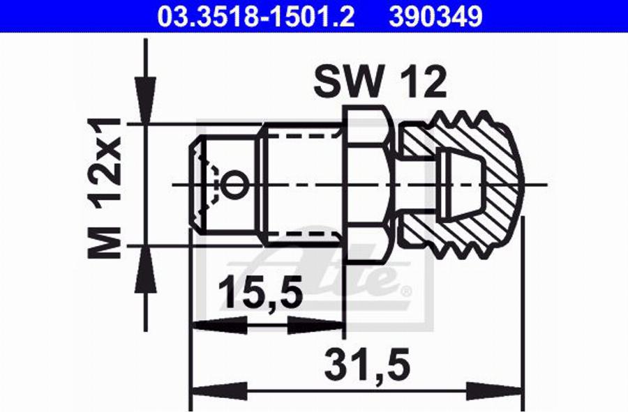 ATE 11.9601-9722.2 - Спирачен апарат vvparts.bg